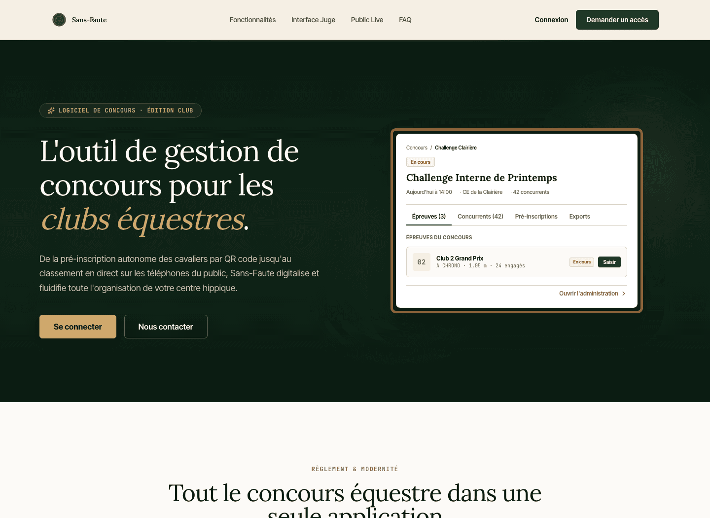 Aperçu du projet Sans-Faute réalisé par Jean-Baptiste Vrain